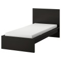 IKEA MALM Ліжко з матрацом, чорно-коричневий/ Åbygda середньої твердості, 90x200 см 79544367 795.443.67