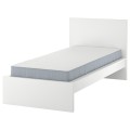 IKEA MALM Ліжко з матрацом, білий / Vesteröy середньої твердості, 90x200 см 59544641 595.446.41