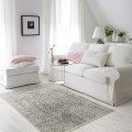 IKEA MANSTRUP Килим з коротким ворсом, сірий антик / квітковий візерунок, 160x230 см 40446706 404.467.06