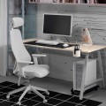 IKEA UTESPELARE / MATCHSPEL Геймерський стіл та крісло, імітація попелу / світло-сірий 79537381 | 795.373.81