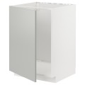 IKEA METOD Шафа для мийки, білий / Хавсторп світло-сірий, 60x60 см 09538973 095.389.73