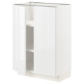 IKEA METOD МЕТОД Шафа з полицями / 2 дверей, білий / Ringhult білий, 60x37 см 99462902 994.629.02