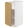 IKEA METOD підлогова шафа з полицями, білий / Voxtorp імітація дуб, 40x60 см 09538911 095.389.11