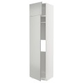 IKEA METOD Висока шафа для холодильника / морозильника, білий / Хавсторп світло-сірий, 60x60x240 см 89538771 895.387.71