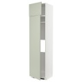 IKEA METOD МЕТОД Висока шафа для холодильника / морозильника, білий / Stensund світло-зелений, 60x60x240 см 29486930 294.869.30