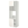 IKEA METOD МЕТОД Висока шафа для духовки / НВЧ, білий / Veddinge білий, 60x60x200 см 69462084 694.620.84