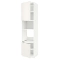 IKEA METOD МЕТОД Висока шафа для духовки / НВЧ, білий / Veddinge білий, 60x60x240 см 59468425 594.684.25