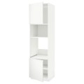 IKEA METOD МЕТОД Висока шафа для духовки / НВЧ, білий / Voxtorp матовий білий, 60x60x220 см 39460270 394.602.70