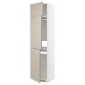 IKEA METOD МЕТОД Висока шафа для холодильника / морозильника / 3 дверцят, білий / Stensund бежевий, 60x60x240 см 19466046 194.660.46