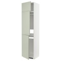 IKEA METOD МЕТОД Висока шафа для холодильника / морозильника / 3 дверцят, білий / Stensund світло-зелений, 60x60x240 см 59487042 594.870.42