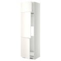IKEA METOD МЕТОД Висока шафа для холодильника / морозильника / 3 дверцят, білий / Veddinge білий, 60x60x220 см 99463911 994.639.11