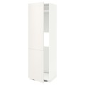 IKEA METOD МЕТОД Висока шафа для холодильника або морозильника з дверцятами, білий / Veddinge білий, 60x60x200 см 99244259 | 992.442.59