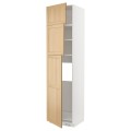 IKEA METOD Висока шафа для холодильника з 3 дверима, білий / дуб Forsbacka, 60x60x240 см 19509437 | 195.094.37