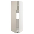 IKEA METOD МЕТОД Висока шафа для холодильника, білий / Stensund бежевий, 60x60x200 см 39461509 394.615.09