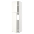 IKEA METOD МЕТОД Висока шафа для холодильника, білий / Vallstena білий, 60x60x220 см 19507358 195.073.58