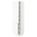 IKEA METOD МЕТОД Висока шафа з полицями / 2 дверцят, білий Enköping / білий імітація дерева, 60x60x220 см 39473512 394.735.12