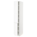 IKEA METOD МЕТОД Висока шафа з полицями / 2 дверцят, білий Enköping / білий імітація дерева, 40x60x220 см 59473511 594.735.11