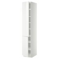 IKEA METOD МЕТОД Висока шафа з полицями / 2 дверцят, білий / Ringhult білий, 40x60x220 см 79456431 794.564.31