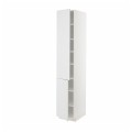 IKEA METOD МЕТОД Висока шафа з полицями / 2 дверцят, білий / Stensund білий, 40x60x220 см 69457271 | 694.572.71