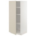 IKEA METOD МЕТОД Висока шафа з полицями, білий / Havstorp бежевий, 60x60x140 см 29467658 294.676.58