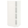IKEA METOD МЕТОД Висока шафа з полицями, білий / Veddinge білий, 60x60x140 см 59465002 | 594.650.02