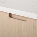 IKEA METOD МЕТОД / MAXIMERA МАКСІМЕРА Підлогова шафа з шухлядами, білий / Fröjered світлий бамбук, 60x37 см 09330299 093.302.99
