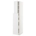IKEA METOD МЕТОД / MAXIMERA МАКСІМЕРА Висока шафа полички / шухляди, білий / Stensund білий, 40x60x220 см 49462990 494.629.90
