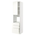 IKEA METOD МЕТОД / MAXIMERA МАКСІМЕРА Висока шафа для духовки, білий / Vallstena білий, 60x60x240 см 49507451 495.074.51