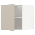 IKEA METOD МЕТОД Верхня шафа для холодильника / морозильника, білий / Havstorp бежевий, 60x60 см 29454378 294.543.78