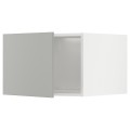 IKEA METOD Верхня шафа для холодильника / морозильника, білий / Хавсторп світло-сірий, 60x40 см 19537992 195.379.92
