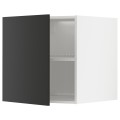 IKEA METOD МЕТОД Верхня шафа для холодильника / морозильника, білий / Nickebo матовий антрацит, 60x60 см 49498338 494.983.38