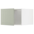IKEA METOD МЕТОД Верхня шафа для холодильника / морозильника, білий / Stensund світло-зелений, 60x40 см 89487620 894.876.20