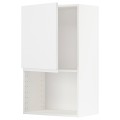 IKEA METOD МЕТОД Навісна шафа для НВЧ-печі, білий / Voxtorp матовий білий, 60x100 см 79467118 | 794.671.18
