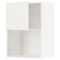 IKEA METOD МЕТОД Навісна шафа для НВЧ-печі, білий / Voxtorp матовий білий, 60x80 см 49460217 494.602.17