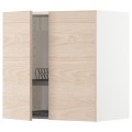 IKEA METOD МЕТОД Навісна шафа з посудою сушкою / 2 дверцят, білий / Askersund візерунок світлий ясен, 60x60 см 59469552 594.695.52