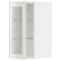 IKEA METOD МЕТОД Навісна шафа, білий / Hesta біле прозоре скло, 30x60 см 09490626 | 094.906.26