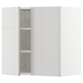 IKEA METOD МЕТОД Навісна шафа з полицями / 2 дверцят, білий / Ringhult світло-сірий, 60x60 см 29467385 294.673.85