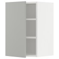 IKEA METOD Шафа навісна з полицями, білий / Хавсторп світло-сірий, 40x60 см 69538164 695.381.64