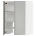 IKEA METOD Навісна шафа з полицею / дверцями, білий / Хавсторп світло-сірий, 60x80 см 59539220 595.392.20