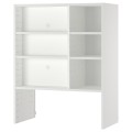 IKEA METOD МЕТОД Навісна шафа для вбудованої витяжки, білий, 80x37x100 см 00547646 005.476.46