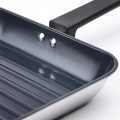 IKEA MIDDAGSMAT Сковорода для гриля, антипригарне покриття / нержавіюча сталь, 28x28 см 60463691 | 604.636.91