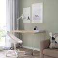 IKEA MITTCIRKEL / KRILLE Письмовий стіл, білий з ефектом сосни, 120x60 см 59508676 595.086.76