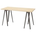 IKEA MITTCIRKEL / NÄRSPEL Письмовий стіл, ефект яскравої сосни/темно-сірого кольору, 140x60 см 09508749 095.087.49
