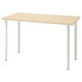 IKEA MITTCIRKEL / OLOV Письмовий стіл, яскравий сосновий/білий ефект, 120x60 см 99508684 995.086.84