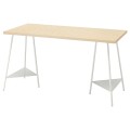 IKEA MITTCIRKEL / TILLSLAG Письмовий стіл, яскравий сосновий/білий ефект, 140x60 см 09508754 095.087.54