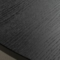 IKEA MITTZON стіл для конференцій, круглий ясеневий шпон чорна морилка / чорний, 120x75 см 19530453 195.304.53