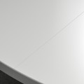 IKEA MITTZON стіл для конференцій, круглий білий / чорний, 120x75 см 89530435 | 895.304.35