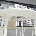 IKEA MITTZON стіл для конференцій, круглий / білий, 120x75 см 69530441 | 695.304.41