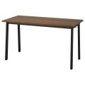 IKEA MITTZON стіл для конференцій, горіх / чорний, 140x68x75 см 19533003 | 195.330.03