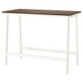 IKEA MITTZON стіл для конференцій, горіх / білий, 140x68x105 см 89533066 | 895.330.66